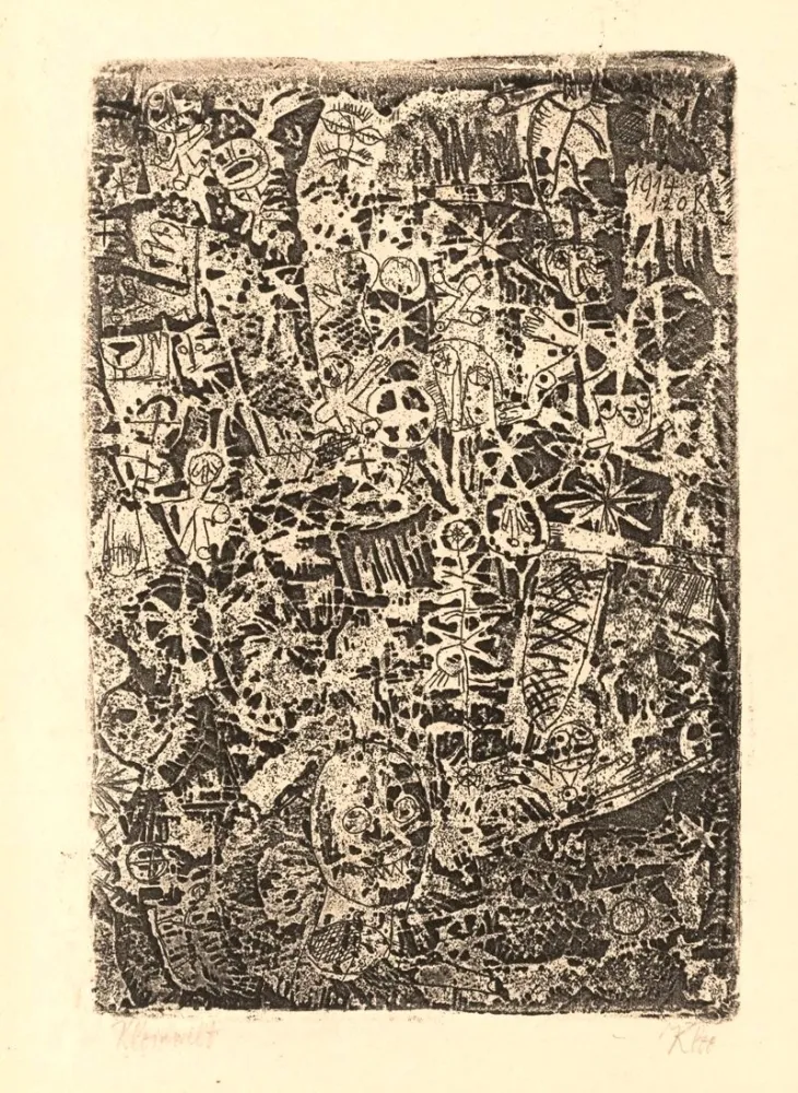 蚀刻版画 Klee - Kleinwelt (from  Die Schaffenden, vol. 1)