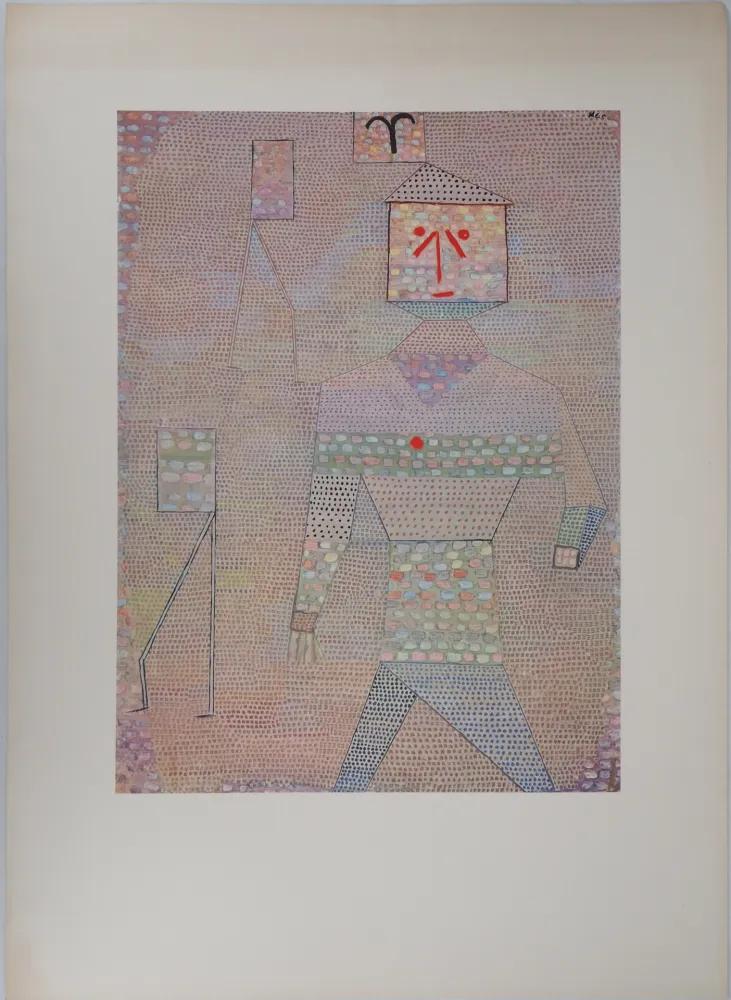 石版画 Klee - Personnage heureux