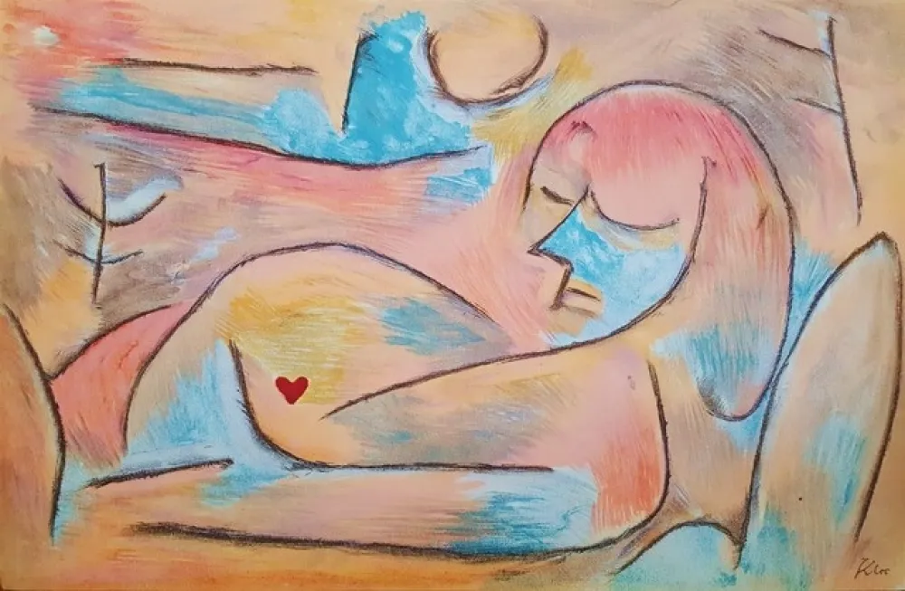 石版画 Klee - Sommeil d'hiver (Winter)