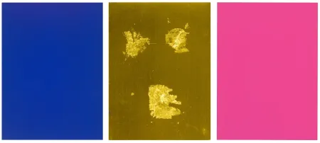 丝网印刷 Klein - Monochrome und Feuer (Krefeld Triptych)