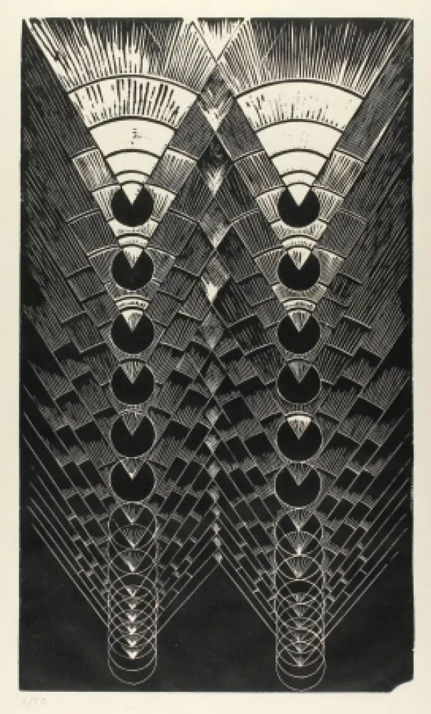 油毡版画 Klien,  - Light in Glass II