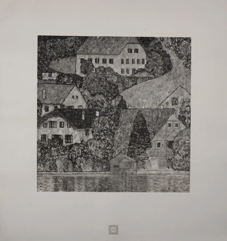 石版画 Klimt (After) - Eine Nachlese Folio, Am Attersee