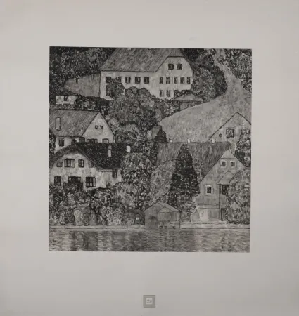 石版画 Klimt (After) - Eine Nachlese Folio, Am Attersee