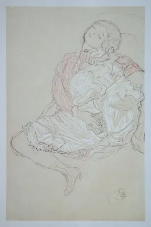 胶版印刷 Klimt (After) - Erotische Zeichnung