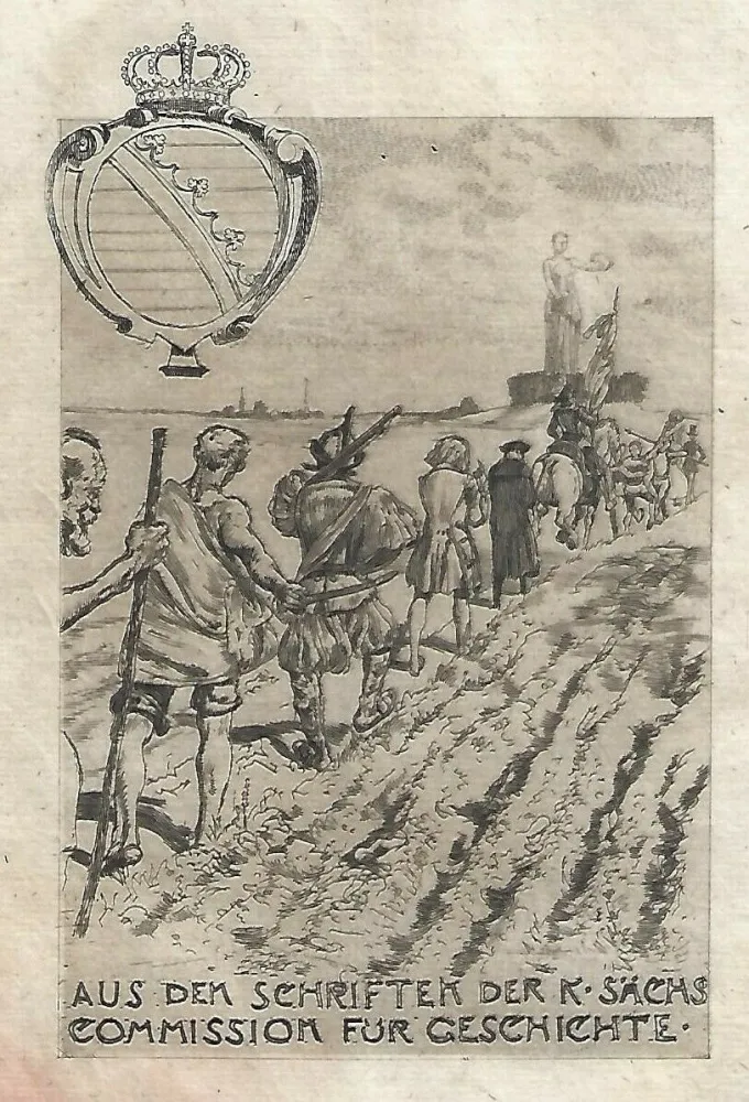 蚀刻飞尘法 Klinger - Kollektiv-Titel für Veröffentlichungen der kgl. sächsischen Komission für Geschichte