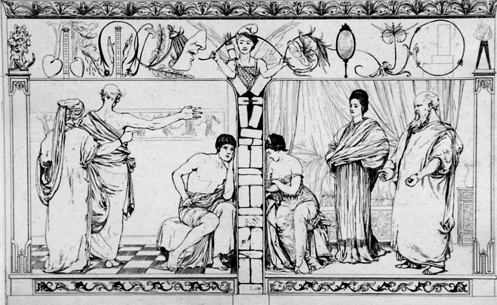 蚀刻飞尘法 Klinger - Piramo e Tisbe I(foglio 2a)