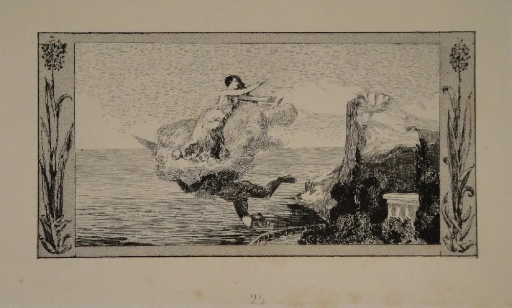 蚀刻飞尘法 Klinger - Zephyrus Psyche wegtragend / Zephyr Carrying Psyche Away