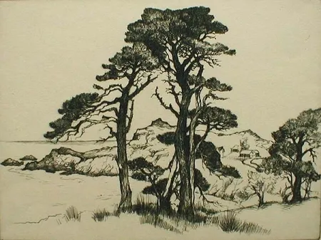 蚀刻版画 Kloss - California Coast