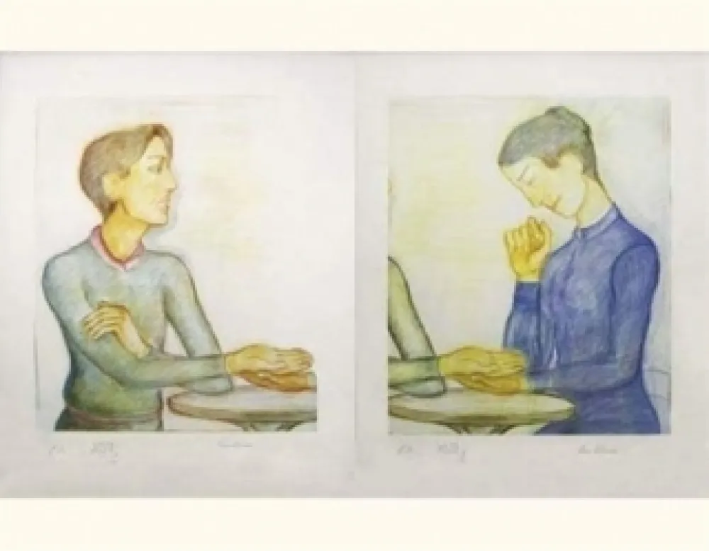 石版画 Klossowski - La chiromancienne