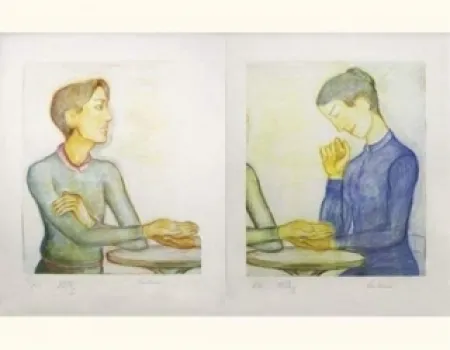 石版画 Klossowski - La chiromancienne