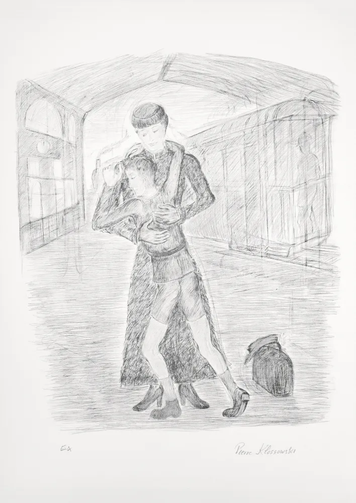 石版画 Klossowski - Mère et fils