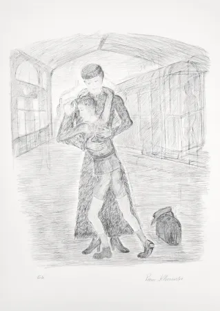 石版画 Klossowski - Mère et fils