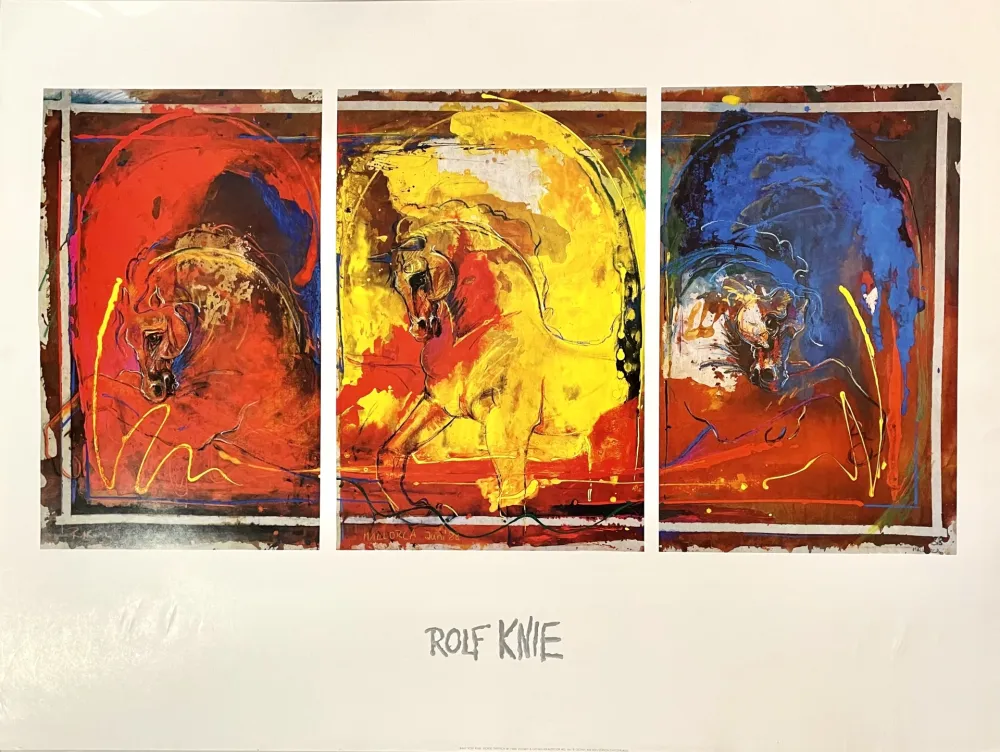 数码版画 Knie - Horse Triptych