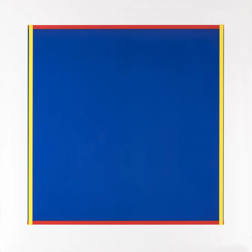 丝网印刷 Knoebel - Rot, Gelb, Weiss, Blau 02