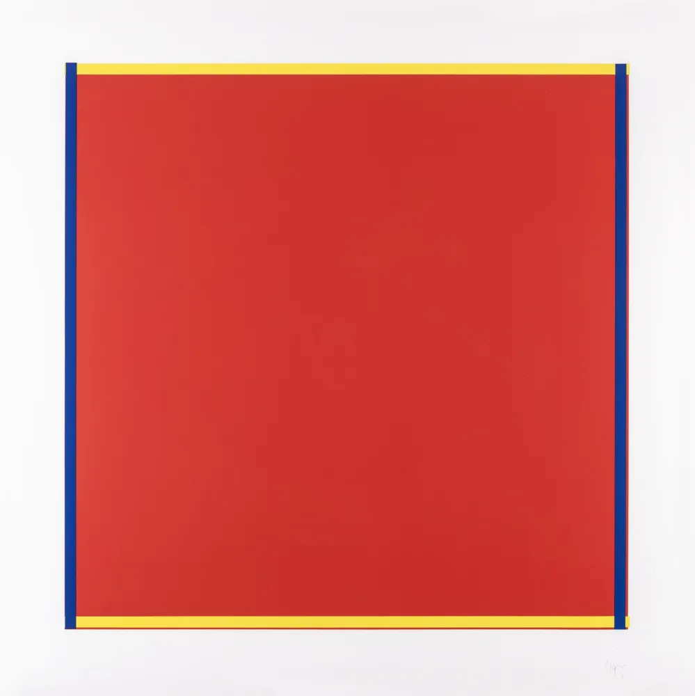 丝网印刷 Knoebel - Rot, Gelb, Weiss, Blau 04