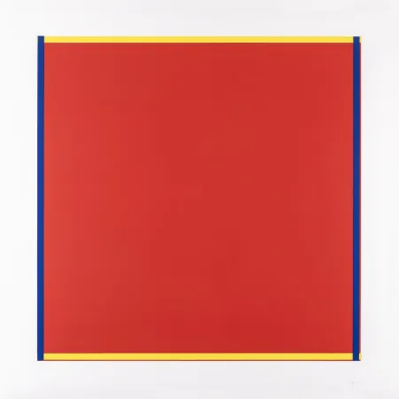 丝网印刷 Knoebel - Rot, Gelb, Weiss, Blau 04