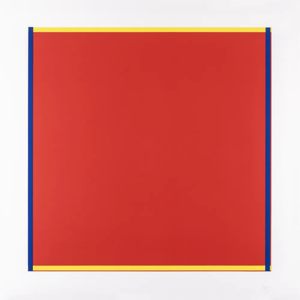 丝网印刷 Knoebel - Rot, Gelb, Weiss, Blau 04