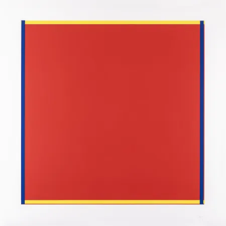丝网印刷 Knoebel - Rot, Gelb, Weiss, Blau 04