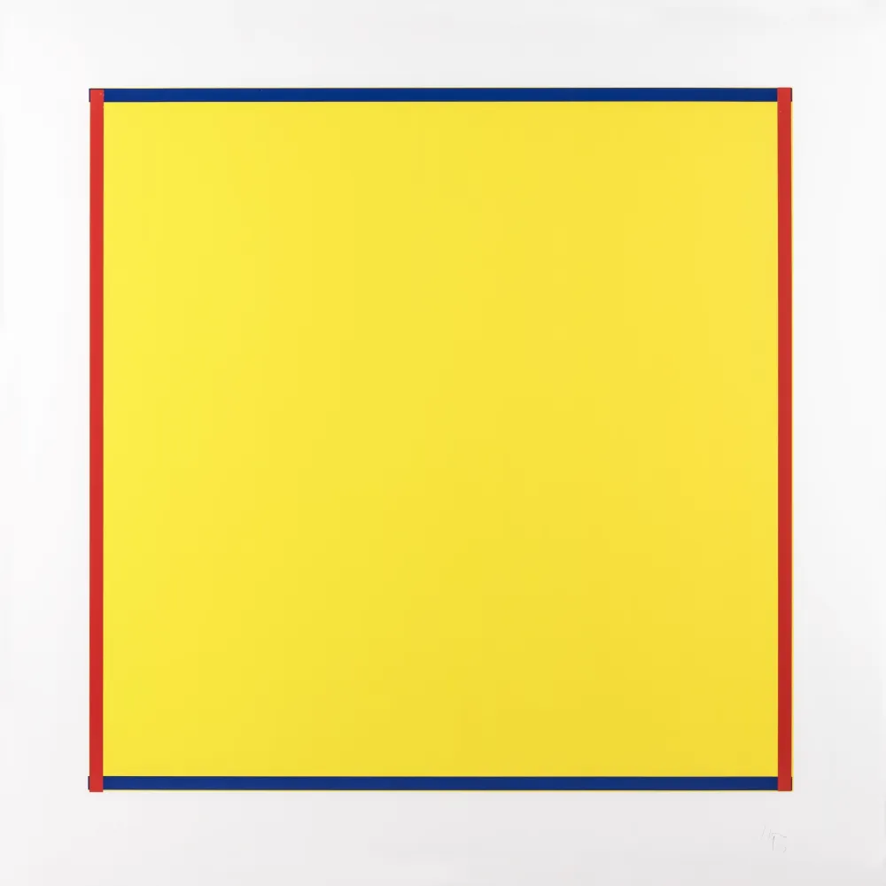 丝网印刷 Knoebel - Rot, Gelb, Weiss, Blau 06