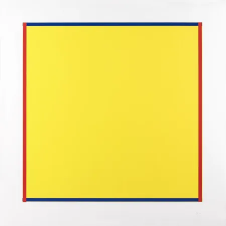 丝网印刷 Knoebel - Rot, Gelb, Weiss, Blau 06