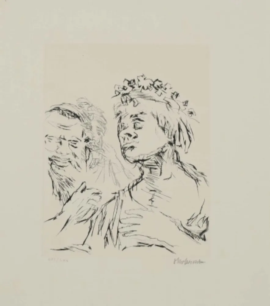 版画 Kokoschka - El veredicto (Der Urteilsspruch)