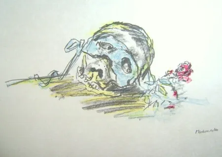 石版画 Kokoschka - Le Bal Masqué