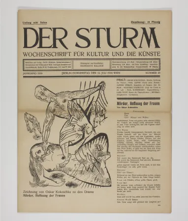 石版画 Kokoschka - Mörder, Hoffnung der Frauen 