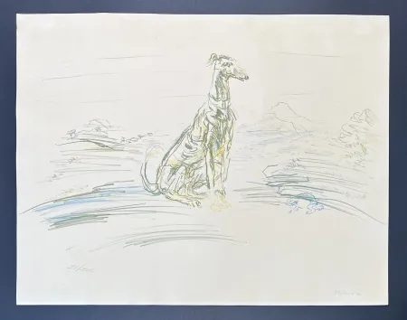 石版画 Kokoschka - Oskar Kokoschka (1886-1980) - Coloured chalk lithograph on porous paper and vélin - 1952