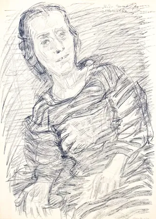 石版画 Kokoschka - Oskar Kokoschka (1886–1980) - Madeleine - Lithograph on paper - 1920