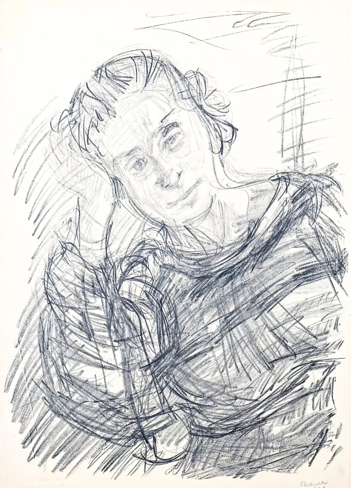 石版画 Kokoschka - Oskar Kokoschka (1886–1980) - Madeleine - Lithograph on paper - 1920