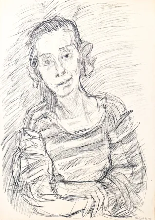 石版画 Kokoschka - Oskar Kokoschka (1886–1980) - Madeleine - Lithograph on paper - 1920