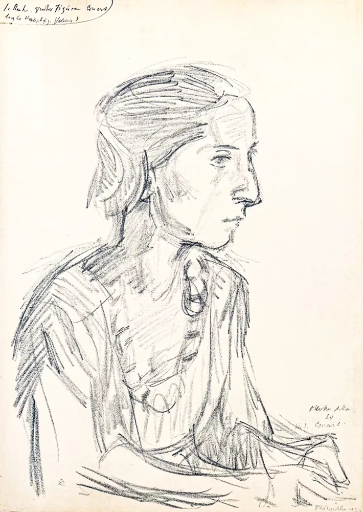 石版画 Kokoschka - Oskar Kokoschka (1886–1980) - Madeleine - Lithograph on paper - 1920