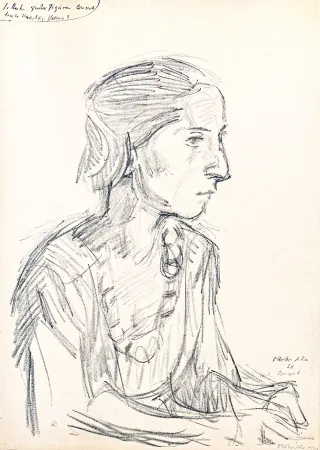 石版画 Kokoschka - Oskar Kokoschka (1886–1980) - Madeleine - Lithograph on paper - 1920