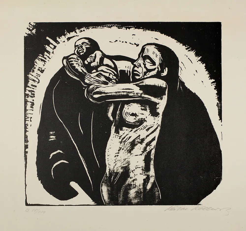 木刻 Kollwitz - Das Opfer (The sacrifice)