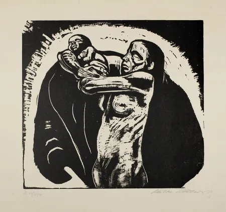 木刻 Kollwitz - Das Opfer (The sacrifice)