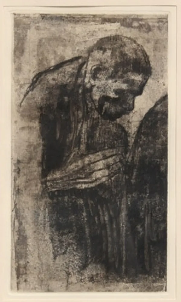 版画 Kollwitz - Portrait of a Man