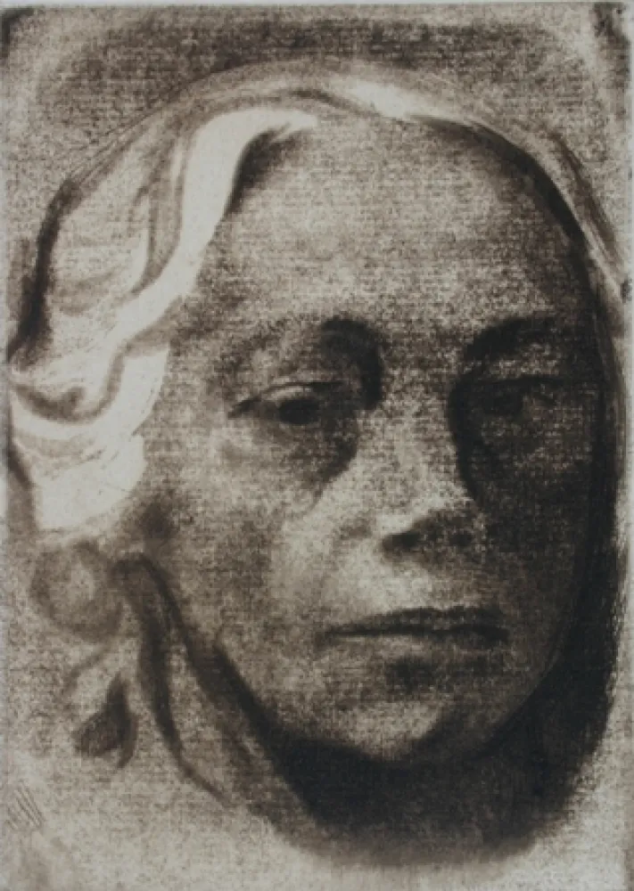 版画 Kollwitz - Self Portrait