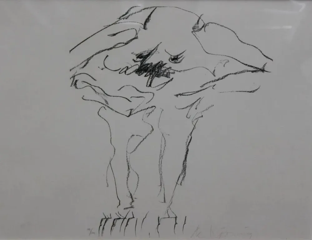 石版画 Kooning - Clam Digger