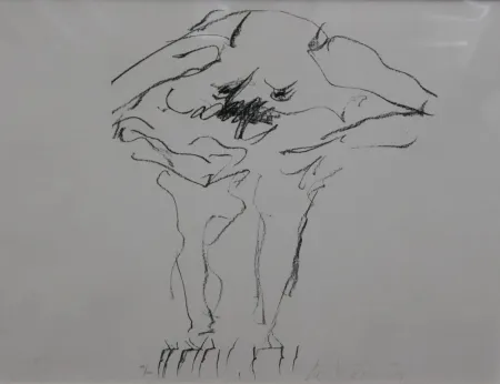 石版画 Kooning - Clam Digger