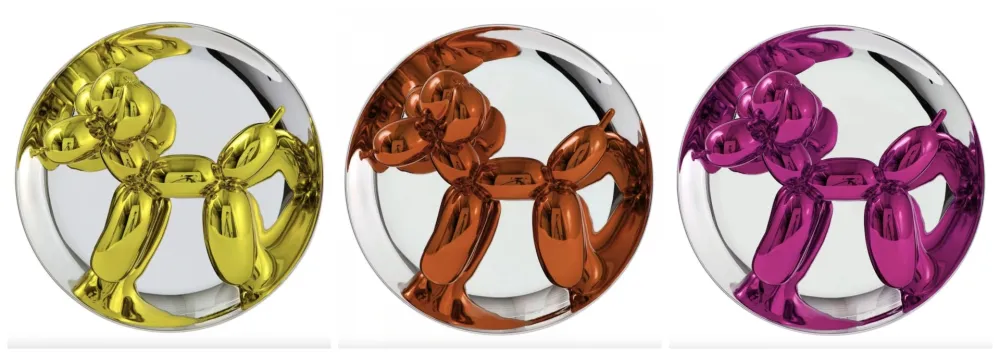 复数作品 Koons - Ballon Dogs - set of 3