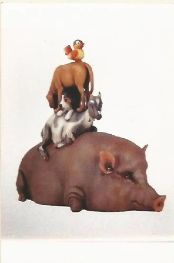 石版画 Koons - Stacked