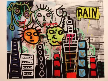 石版画 Kostabi - Kostabi