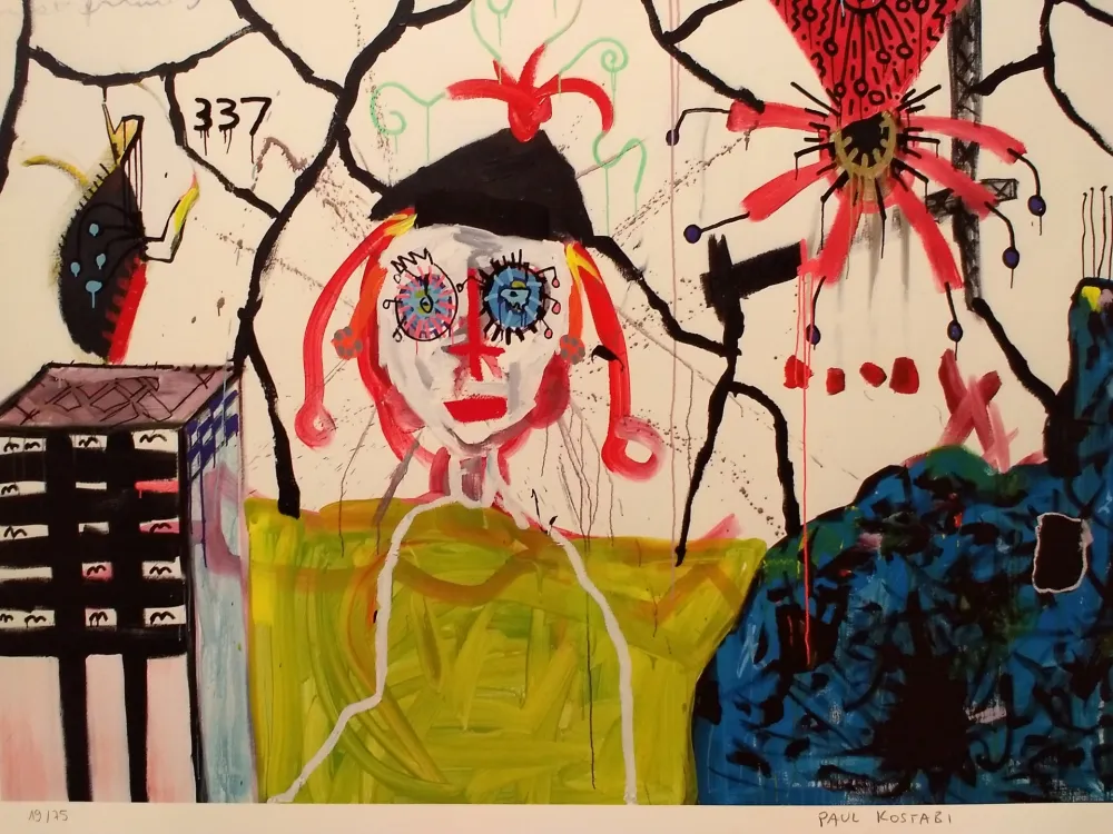 石版画 Kostabi - Kostabi