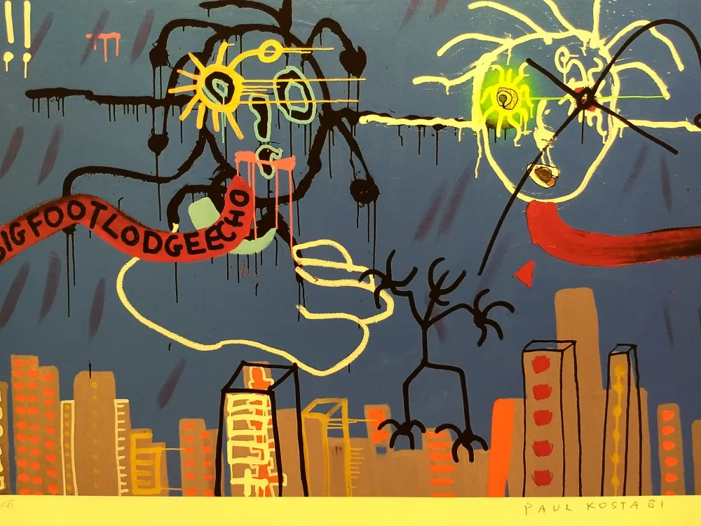 石版画 Kostabi - Kostabi