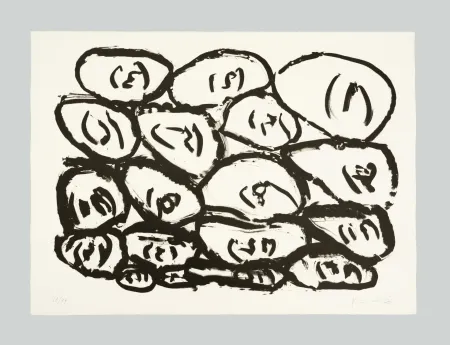 石版画 Kounellis - Senza titolo