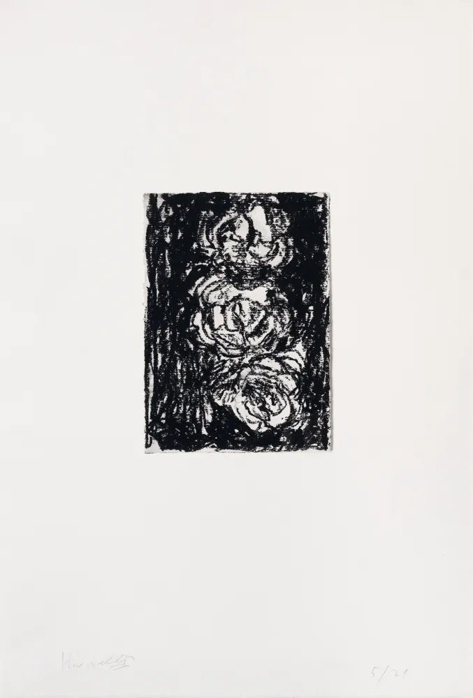 版画 Kounellis - Trois roses