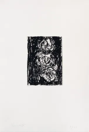 版画 Kounellis - Trois roses