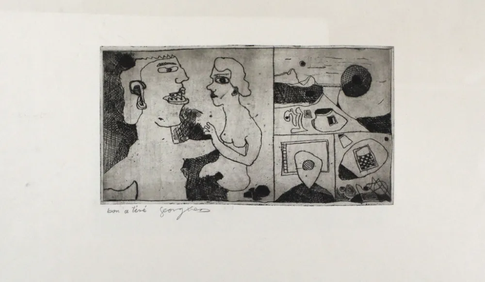 版画 Kress - Ungeheuer I [with] Ungeheuer II