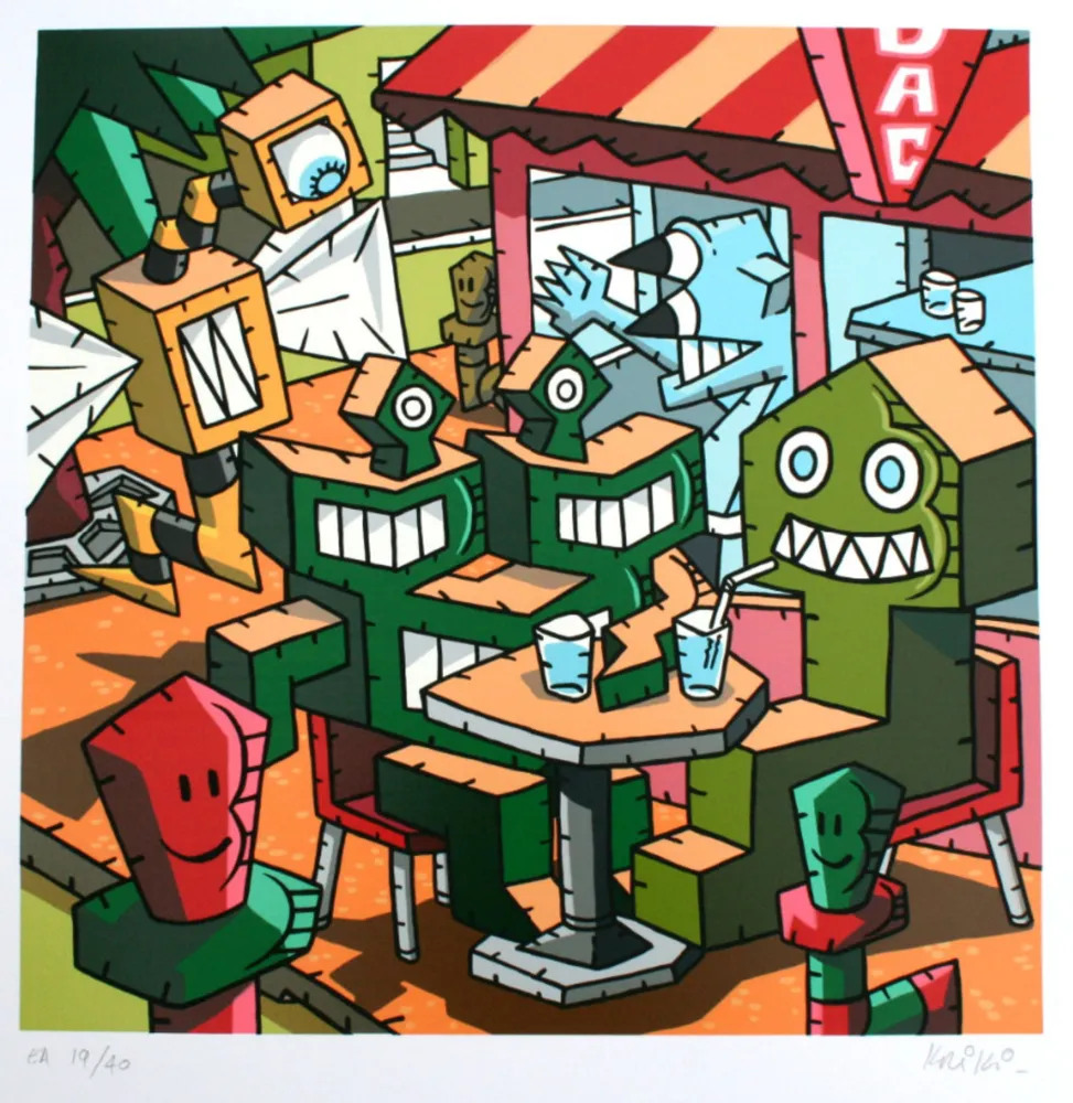 丝网印刷 Kriki - Le bar