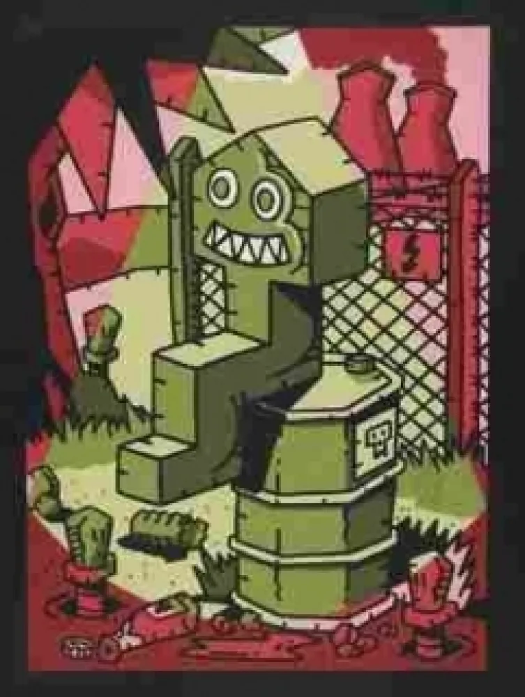 丝网印刷 Kriki - Sans titre